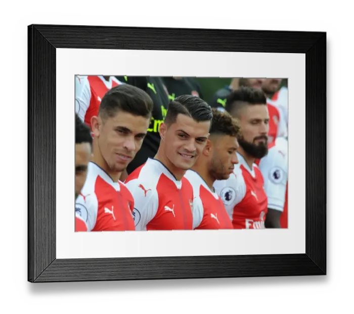 Framed Print : Granit Xhaka: Arsenal 1st Team Squad Portrait, 2016-17 Season