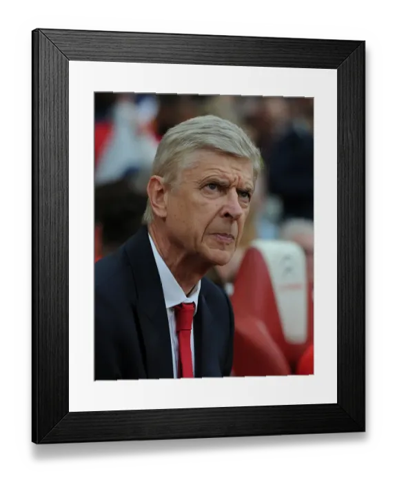 Framed Print : Arsene Wenger: The Manager's Battle - Arsenal vs. Chelsea (2016-17) Premier League Showdown