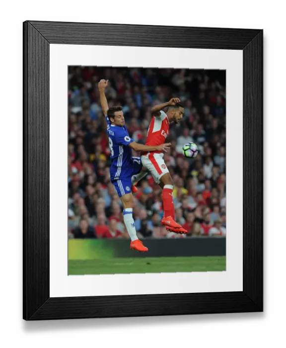 Framed Print : Arsenal vs. Chelsea: Walcott vs. Azpilicueta - Premier League Battle Framed Print : Arsenal vs. Chelsea: Walcott vs. Azpilicueta - Premier League Battle