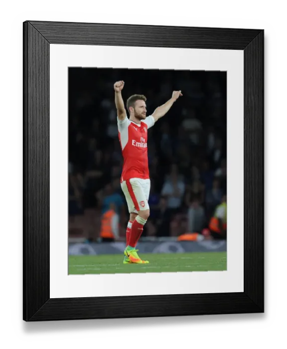 Framed Print : Mustafi's Reaction: Arsenal vs. Chelsea, Premier League 2016-17