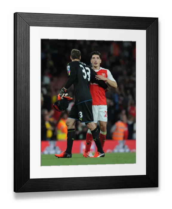 Framed Print : Arsenal's Cech and Bellerin: Celebrating Victory Over Chelsea in the 2016-17 Premier League Framed Print : Arsenal's Cech and Bellerin: Celebrating Victory Over Chelsea in the 2016-17 Premier League