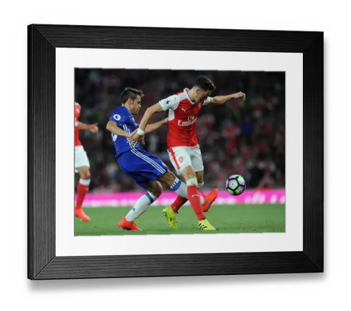 Framed Print : Clash of Titans: Ozil vs Azpilicueta - Arsenal vs Chelsea, Premier League 2016-17: A Battle of Midfield Maestros Framed Print : Clash of Titans: Ozil vs Azpilicueta - Arsenal vs Chelsea, Premier League 2016-17: A Battle of Midfield Maestros