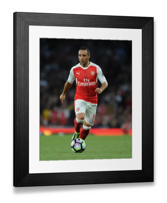 Framed Print : Santi Cazorla in Action: Arsenal vs. Chelsea (2016-17), Emirates Stadium