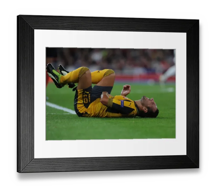 Framed Print : Santi Cazorla: Arsenal Star in Action against FC Basel, UEFA Champions League, 2016