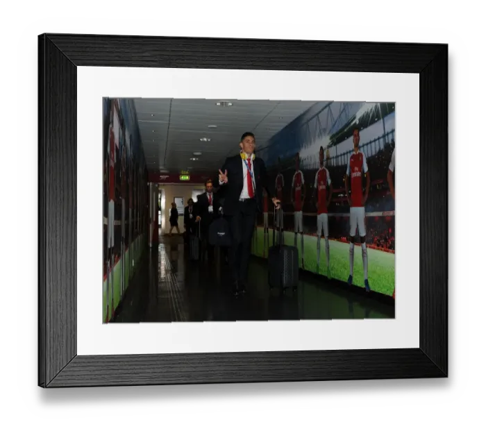 Framed Print : Gabriel: Arsenal's Ready Warrior for UEFA Champions League Battle Against FC Basel Framed Print : Gabriel: Arsenal's Ready Warrior for UEFA Champions League Battle Against FC Basel