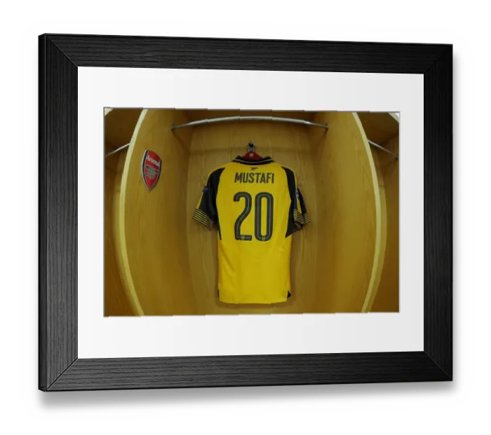 Framed Print : Arsenal's Mustafi Ready: Arsenal FC vs FC Basel 2016-17