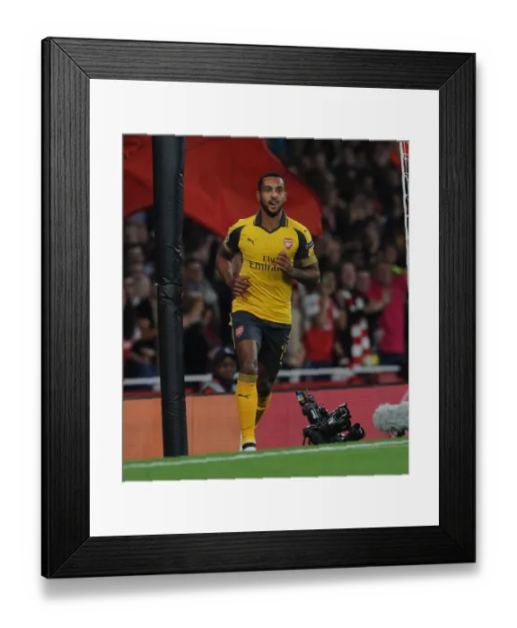 Framed Print : Theo Walcott's Historic Goal: Arsenal's First in 2016-17 Champions League vs FC Basel Framed Print : Theo Walcott's Historic Goal: Arsenal's First in 2016-17 Champions League vs FC Basel