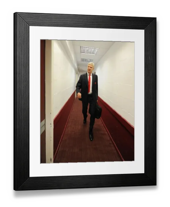 Framed Print : Arsene Wenger: Focused Before Burnley vs Arsenal, Premier League 2016-17 Framed Print : Arsene Wenger: Focused Before Burnley vs Arsenal, Premier League 2016-17