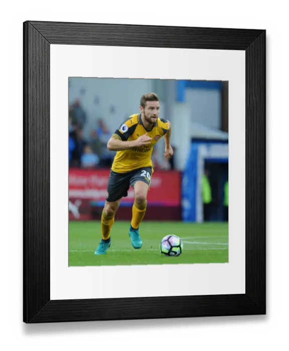 Framed Print : Mustafi in Action: Burnley vs. Arsenal, Premier League 2016-17 Framed Print : Mustafi in Action: Burnley vs. Arsenal, Premier League 2016-17