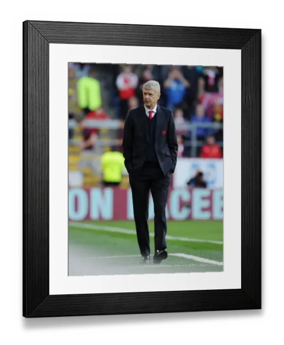 Framed Print : Arsene Wenger at Burnley: Arsenal vs. Burnley, Premier League 2016-17