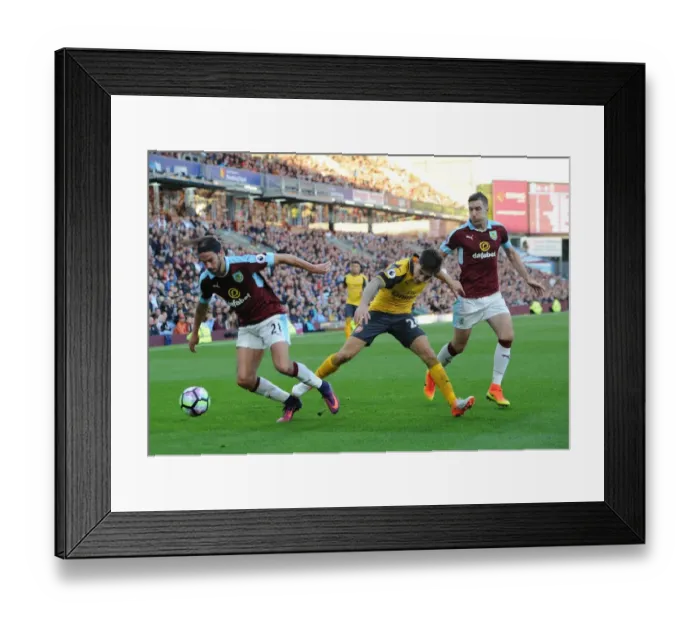 Framed Print : Bellerin vs Boyd & Ward: A Triple Threat Battle at Burnley's Turf Moor (Arsenal vs Burnley 2016-17) Framed Print : Bellerin vs Boyd & Ward: A Triple Threat Battle at Burnley's Turf Moor (Arsenal vs Burnley 2016-17)