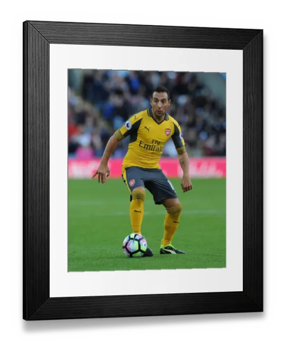 Framed Print : Santi Cazorla: In Action Against Burnley, Premier League 2016-17 Framed Print : Santi Cazorla: In Action Against Burnley, Premier League 2016-17