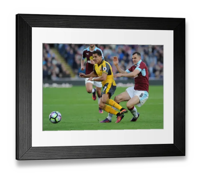 Framed Print : Sanchez vs. Marney: A Premier League Battle at Turf Moor