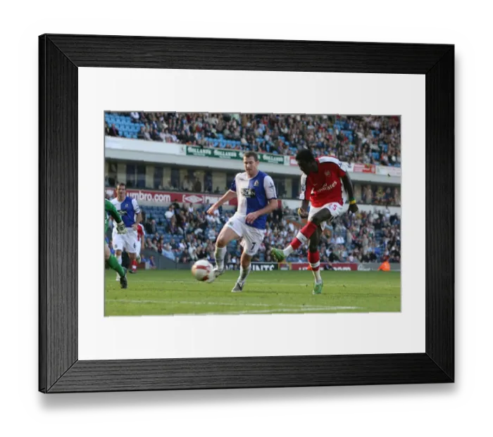 Framed Print : Adebayor Scores the Fourth: Arsenal Crushes Blackburn 4-0 Framed Print : Adebayor Scores the Fourth: Arsenal Crushes Blackburn 4-0