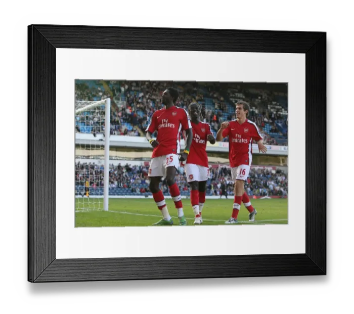 Framed Print : Adebayor's Brace: Arsenal's Dominant 4-0 Win Over Blackburn Rovers (September 13, 2008)
