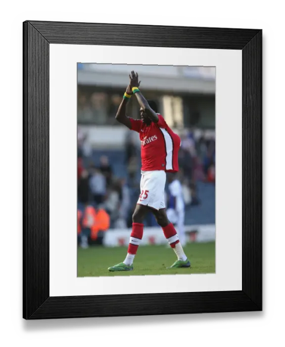 Framed Print : Emmanuel Adebayor (Arsenal) with the matchball Framed Print : Emmanuel Adebayor (Arsenal) with the matchball