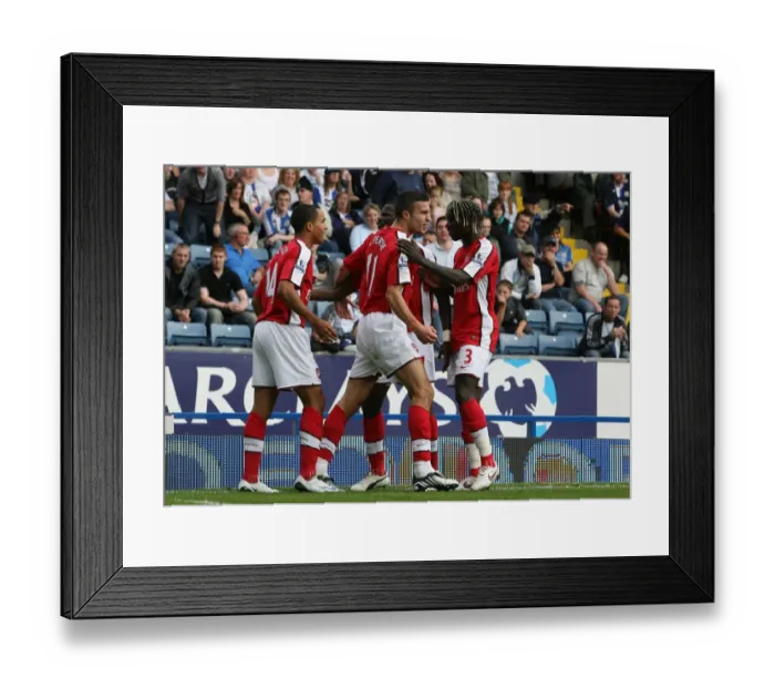 Framed Print : Van Persie's Epic Celebration: Arsenal's 4-0 Thrashing of Blackburn Rovers (Sept 2008) Framed Print : Van Persie's Epic Celebration: Arsenal's 4-0 Thrashing of Blackburn Rovers (Sept 2008)