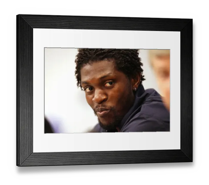 Framed Print : Arsenal's Battle with Dynamo Kiev in the UEFA Champions League: Adebayor's Pre-Match Insights (September 16, 2008) Framed Print : Arsenal's Battle with Dynamo Kiev in the UEFA Champions League: Adebayor's Pre-Match Insights (September 16, 2008)