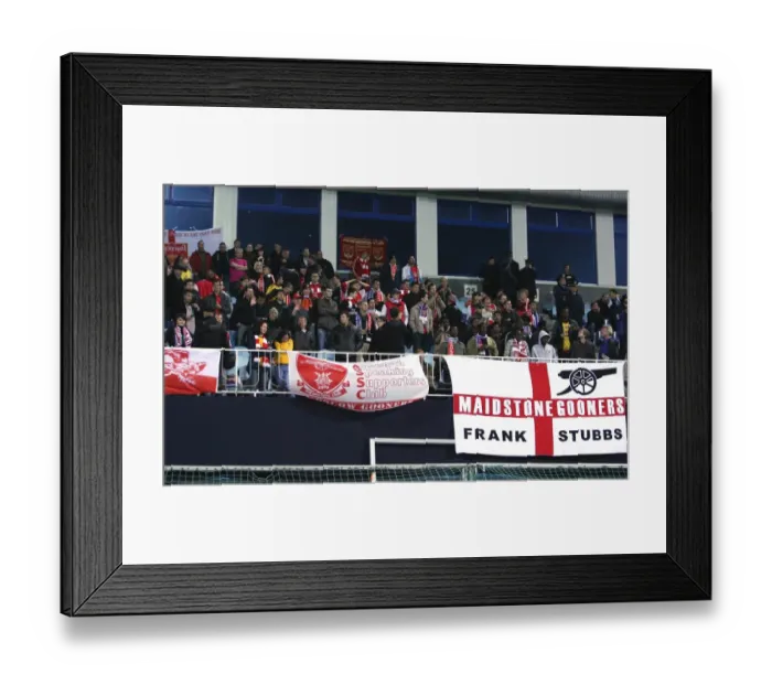 Framed Print : Arsenal fans before the match