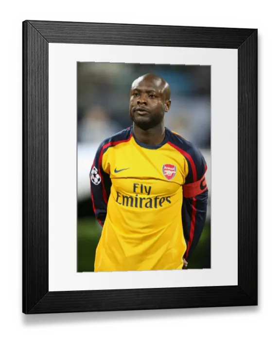 Framed Print : William Gallas: Arsenal's Fortitude in a 1:1 Battle with Dynamo Kiev, UEFA Champions League, Group G, Valeri Lobanovski Stadium, Kiev, September 17, 2008 Framed Print : William Gallas: Arsenal's Fortitude in a 1:1 Battle with Dynamo Kiev, UEFA Champions League, Group G, Valeri Lobanovski Stadium, Kiev, September 17, 2008