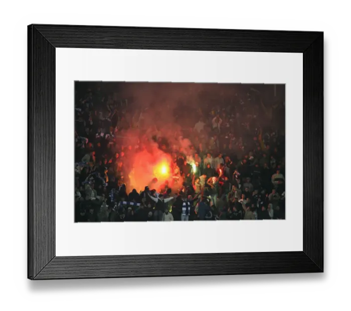 Framed Print : Dynamo Kiev fans Framed Print : Dynamo Kiev fans