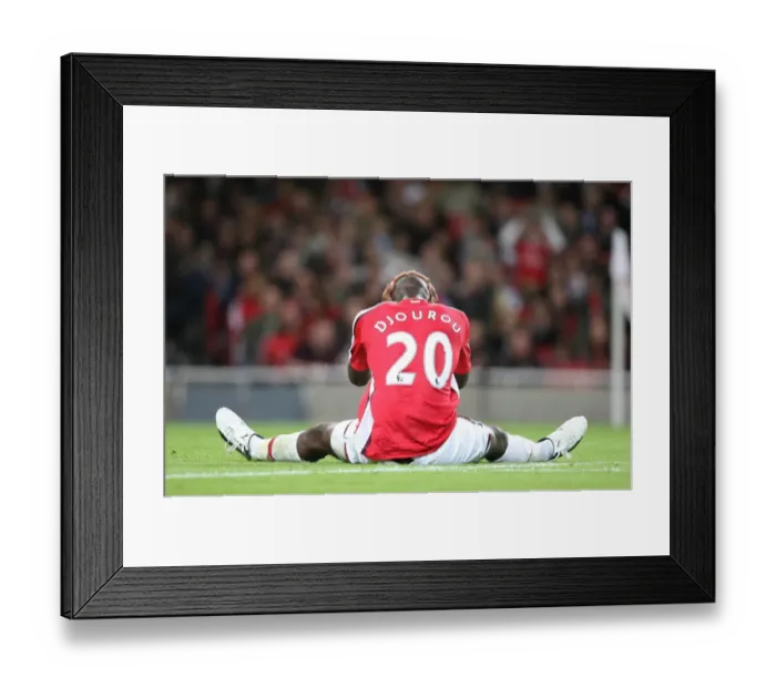 Framed Print : Johan Djourou's Dominance: Arsenal's 6-0 Victory Over Sheffield United in Carling Cup, 2008