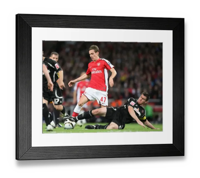Framed Print : Mark Randall (Arsenal) Chris Morgan (Sheffield United) Framed Print : Mark Randall (Arsenal) Chris Morgan (Sheffield United)