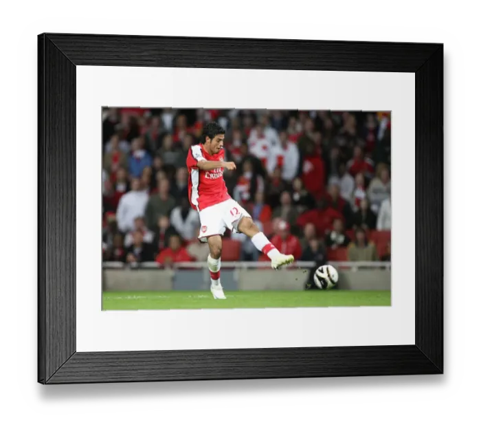 Framed Print : Vela's Hat-Trick: Arsenal's 6-0 Rout of Sheffield United in Carling Cup