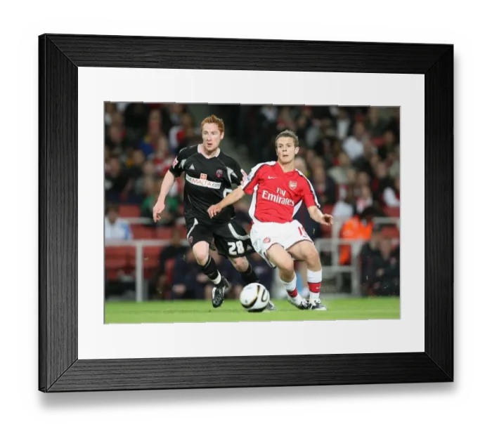 Framed Print : Jack Wilshere (Arsenal) Stephen Quinn (Sheffield United) Framed Print : Jack Wilshere (Arsenal) Stephen Quinn (Sheffield United)
