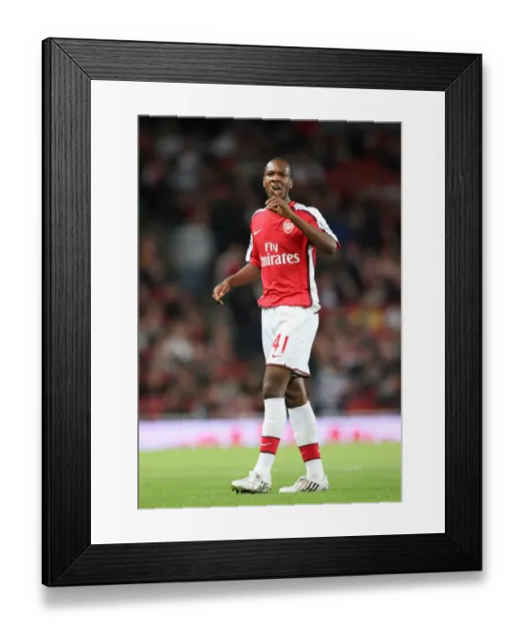 Framed Print : Arsenal's Gavin Hoyte Shines: 6-0 Crushing of Sheffield United in Carling Cup Framed Print : Arsenal's Gavin Hoyte Shines: 6-0 Crushing of Sheffield United in Carling Cup