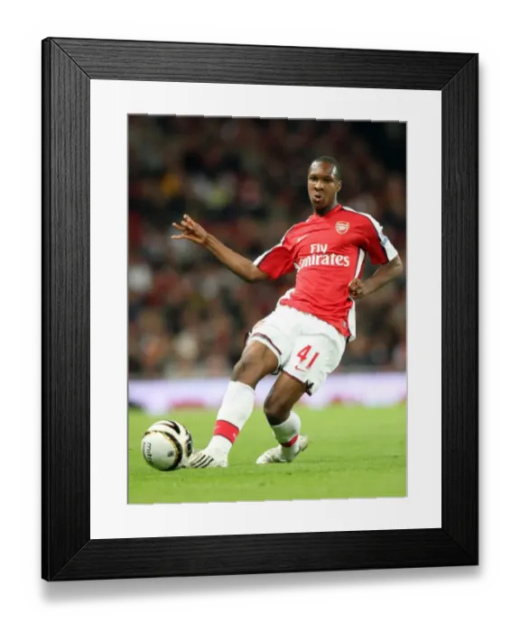 Framed Print : Arsenal's Gavin Hoyte Shines in 6-0 Carling Cup Victory over Sheffield United Framed Print : Arsenal's Gavin Hoyte Shines in 6-0 Carling Cup Victory over Sheffield United