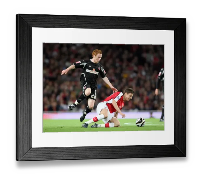 Framed Print : Arsenal's Dominance: Mark Randall and Stephen Quinn in Arsenal's 6-0 Carling Cup Victory over Sheffield United Framed Print : Arsenal's Dominance: Mark Randall and Stephen Quinn in Arsenal's 6-0 Carling Cup Victory over Sheffield United