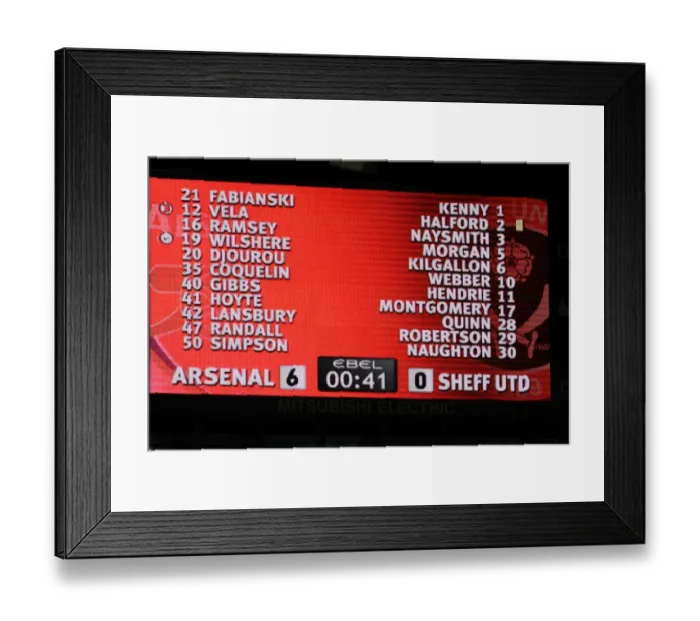 Framed Print : Arsenal FC vs Sheffield United: Carling Cup Clash 2008-09