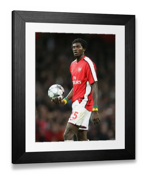 Framed Print : Arsenal's Adebayor Shines: 4-0 Thrashing of FC Porto in Champions League Group G