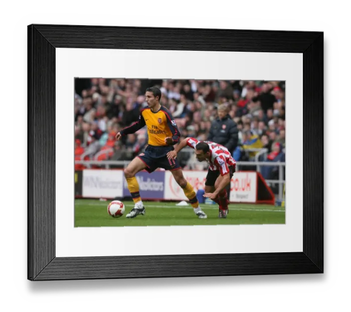 Framed Print : Robin van Persie (Arsenal) Steet Malbranque (Sunderland) Framed Print : Robin van Persie (Arsenal) Steet Malbranque (Sunderland)