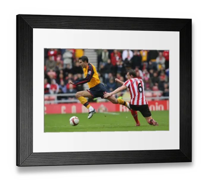Framed Print : Robin van Persie (Arsenal) Dean Whitehead (Sunderland)