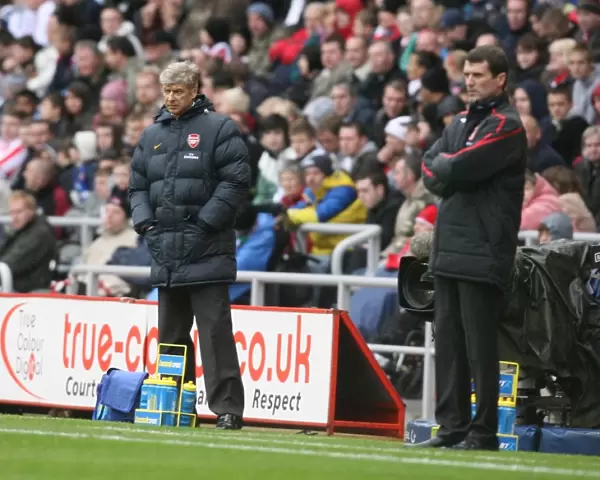 Arsene Wenger (Arsenal manager) Roy Keane (Sunderland manager)