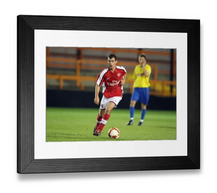 Framed Print : Amaury Bischoff Shines in Arsenal's 3:2 Win Over Stoke City Reserves, Barclays Premier Reserve League South, Underhill, Barnet, 6 / 10 / 08