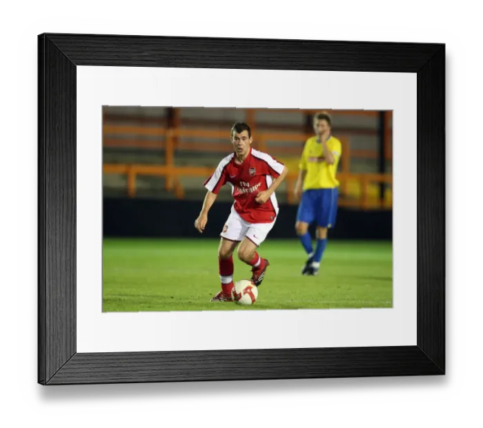Framed Print : Arsenal's Amaury Bischoff Shines in Dominant 6-0 Performance Against Stoke City Reserves, Barclays Premier Reserve League South, 2008