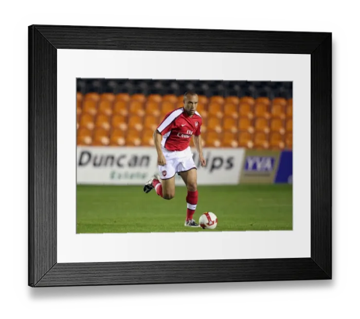 Framed Print : Mikael Silvestre in Action: Arsenal's Dominant Performance Against Stoke City Reserves (6-10-08) Framed Print : Mikael Silvestre in Action: Arsenal's Dominant Performance Against Stoke City Reserves (6-10-08)