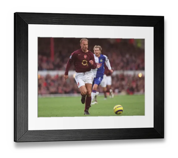 Framed Print : Dennis Bergkamp's Brilliance: Arsenal's 3-0 Victory Over Blackburn Rovers, FA Premiership, 2005 Framed Print : Dennis Bergkamp's Brilliance: Arsenal's 3-0 Victory Over Blackburn Rovers, FA Premiership, 2005