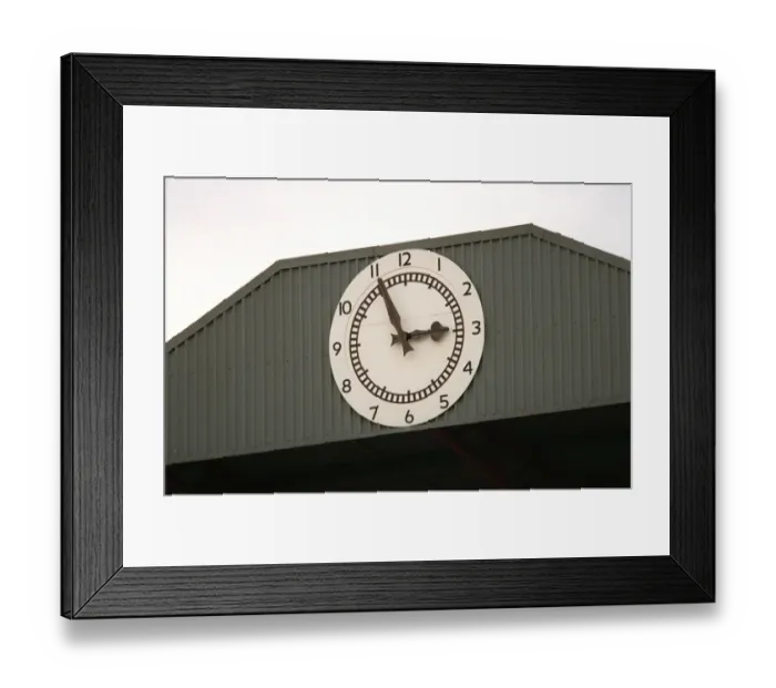 Framed Print : The Clock. Arsenal 3: 0 Blackburn Rovers. FA Premiership