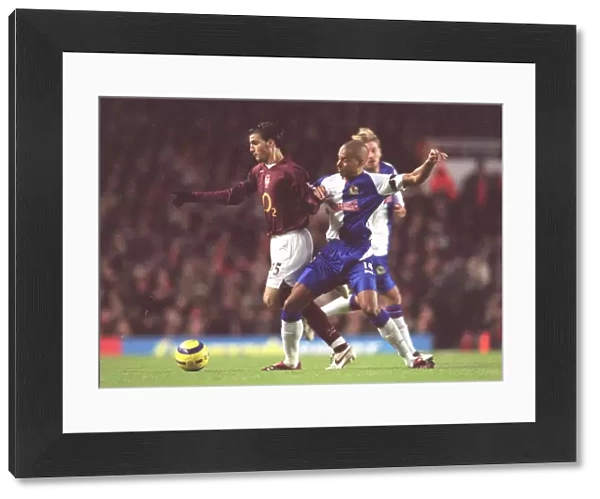 Cesc Fabregas (Arsenal) Steven Reid (Blackburn). Arsenal 3: 0 Blackburn Rovers