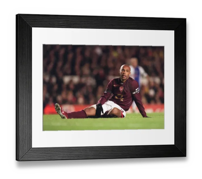 Framed Print : Thierry Henry's Hat-Trick: Arsenal's 3-0 Victory Over Blackburn Rovers, FA Premiership, Highbury, London, 2005