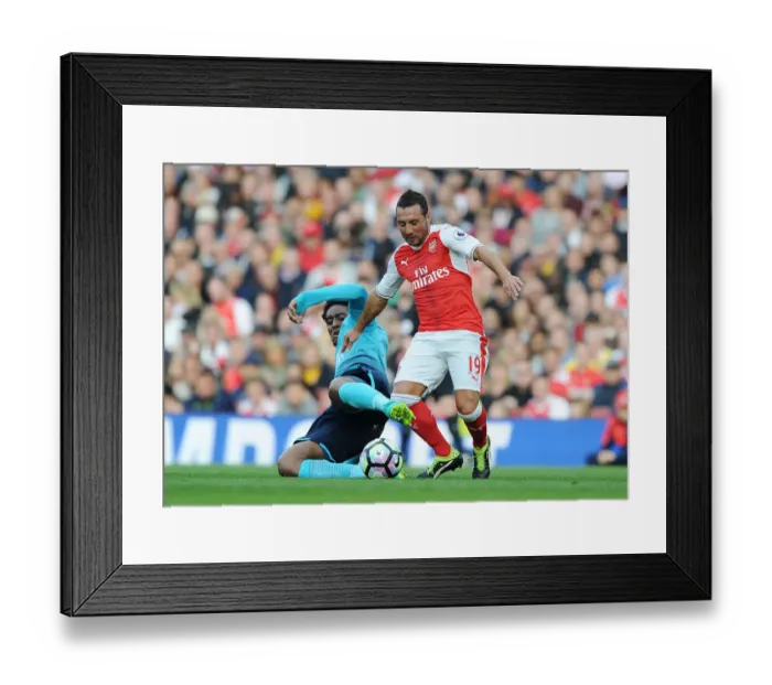 Framed Print : Intense Battle: Cazorla vs. Fer - Arsenal vs. Swansea City (2016-17) Framed Print : Intense Battle: Cazorla vs. Fer - Arsenal vs. Swansea City (2016-17)