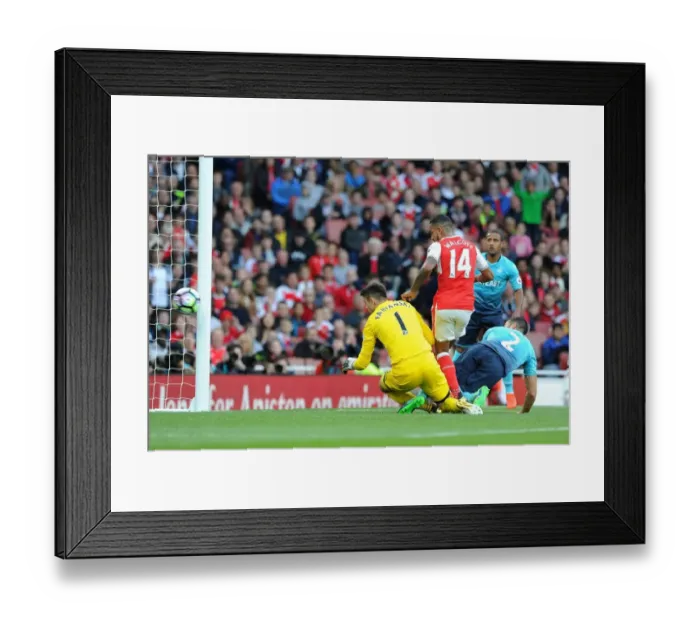 Framed Print : Theo Walcott Scores: Arsenal's Victory Against Swansea City in the Premier League 2016-17 Framed Print : Theo Walcott Scores: Arsenal's Victory Against Swansea City in the Premier League 2016-17