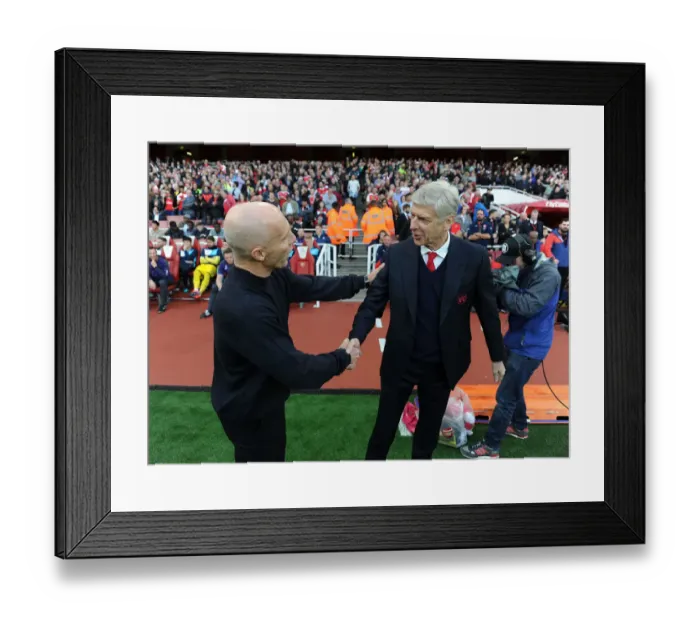 Framed Print : Arsene Wenger and Bob Bradley: Pre-Match Handshake at Arsenal vs Swansea City, Premier League 2016-17 Framed Print : Arsene Wenger and Bob Bradley: Pre-Match Handshake at Arsenal vs Swansea City, Premier League 2016-17