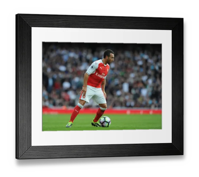 Framed Print : Arsenal's Santi Cazorla in Action: Arsenal vs Swansea City (2016-17)