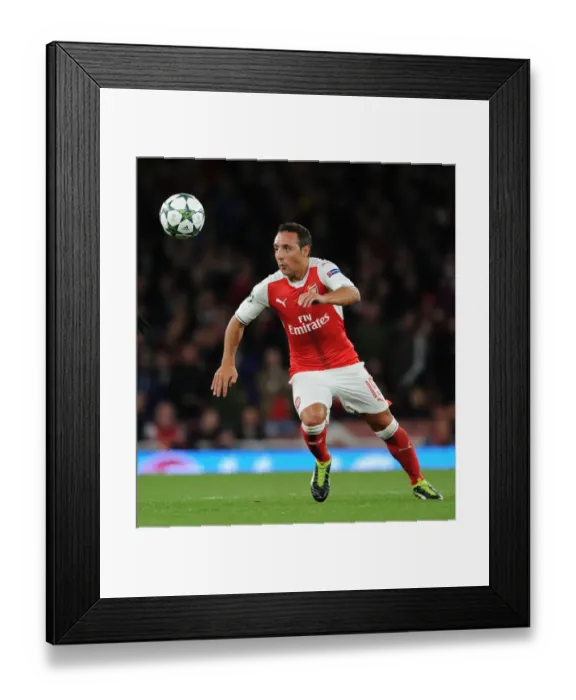 Framed Print : Santi Cazorla: Arsenal vs Ludogorets Razgrad, UEFA Champions League 2016-17