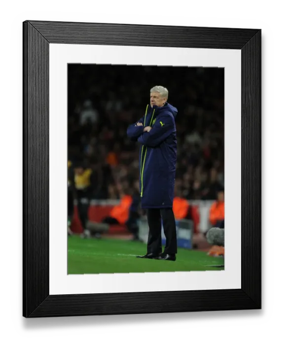 Framed Print : Arsene Wenger Leads Arsenal Against Ludogorets in Champions League Framed Print : Arsene Wenger Leads Arsenal Against Ludogorets in Champions League